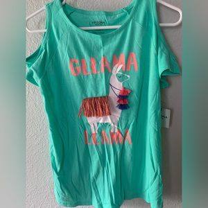 Plus size girls Arizona cold shoulder shirt